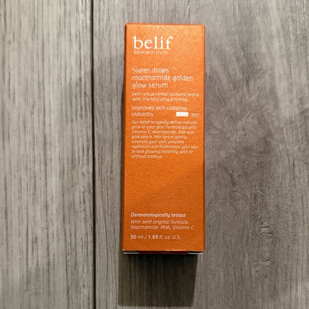 Belif Super Drops Niacinamide Golden Glow Serum